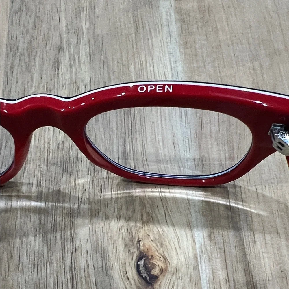 caddis reading - Black and Red Cat-Eye Reading Glasses - The Miklos 1.50